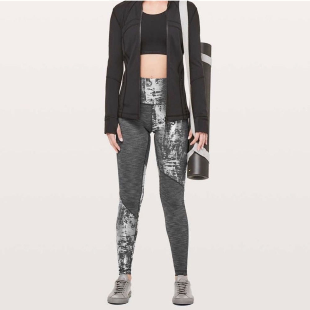 Lululemon Metallic Wunder Under High Rise Tights